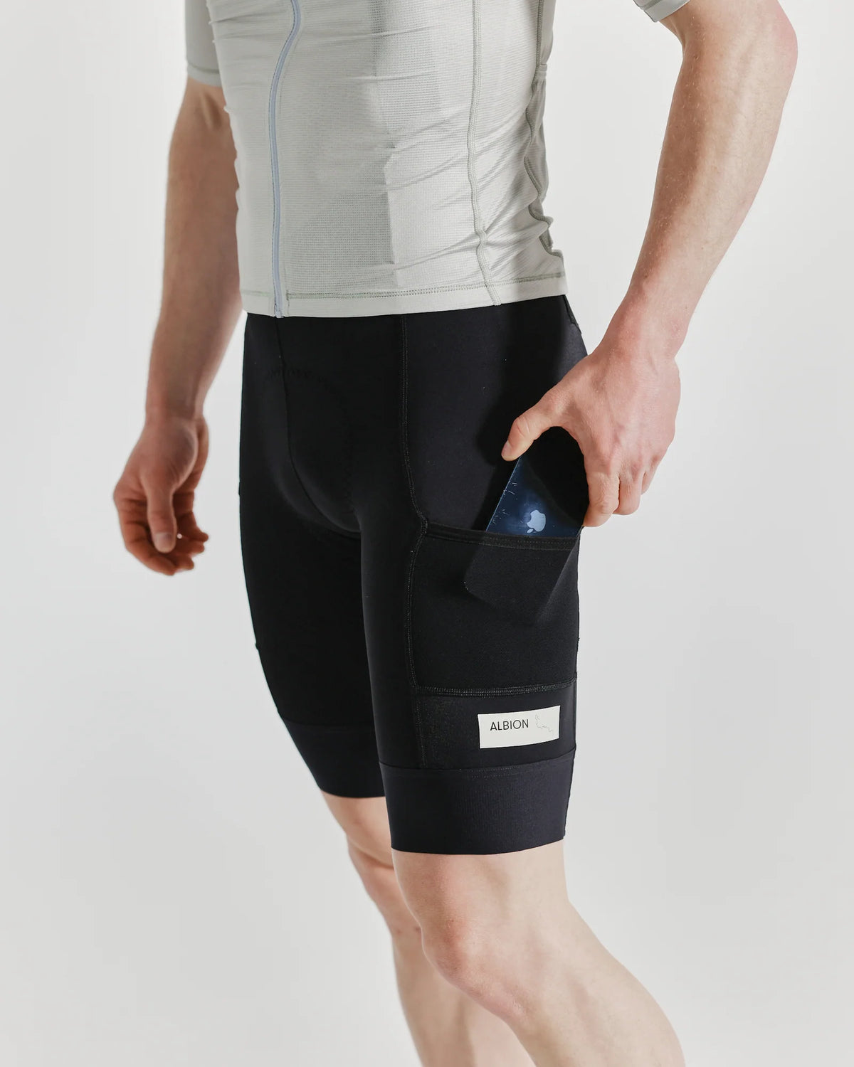 Albion ABR1 Pocket Bib Shorts Black