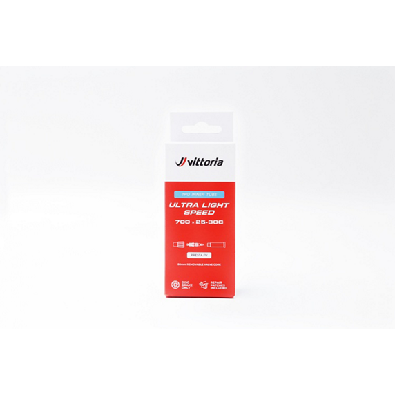 Vittoria TPU Inner Tube Ultralight 700x25/30c Presta 80mm