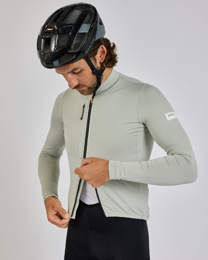 Albion Traverse Long Sleeve Jersey (Mist Grey) 2025