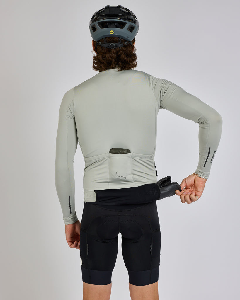 Albion Traverse Long Sleeve Jersey (Mist Grey) 2025