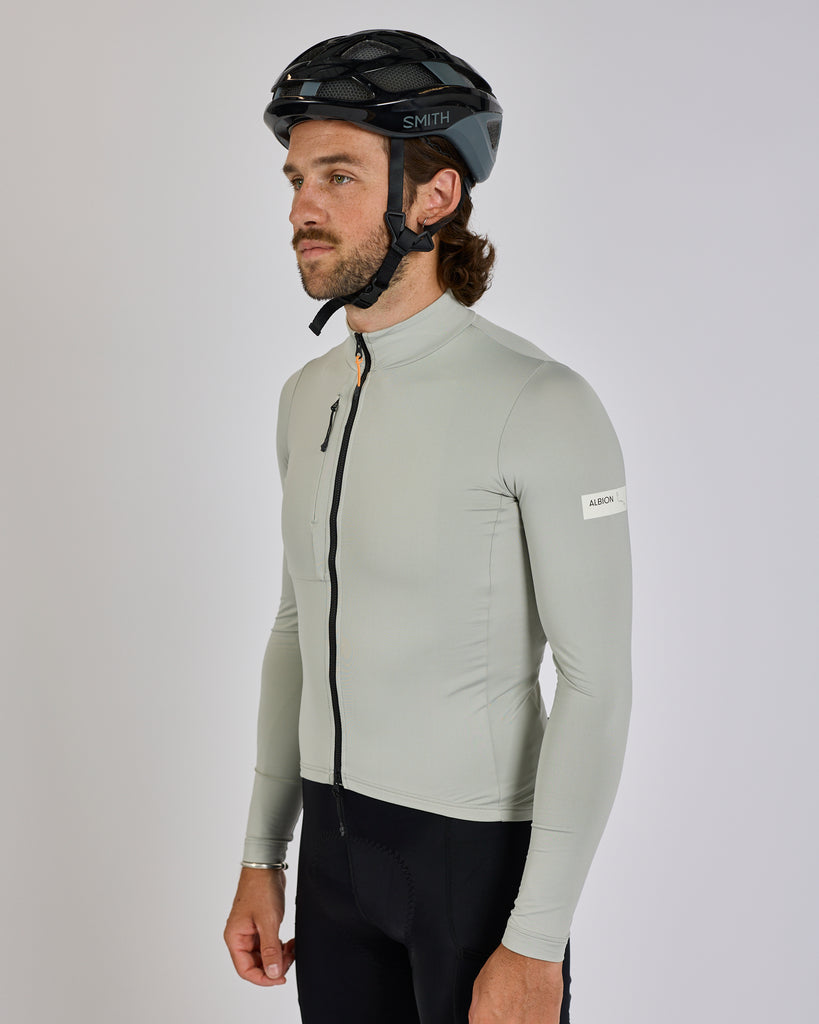 Albion Traverse Long Sleeve Jersey (Mist Grey) 2025