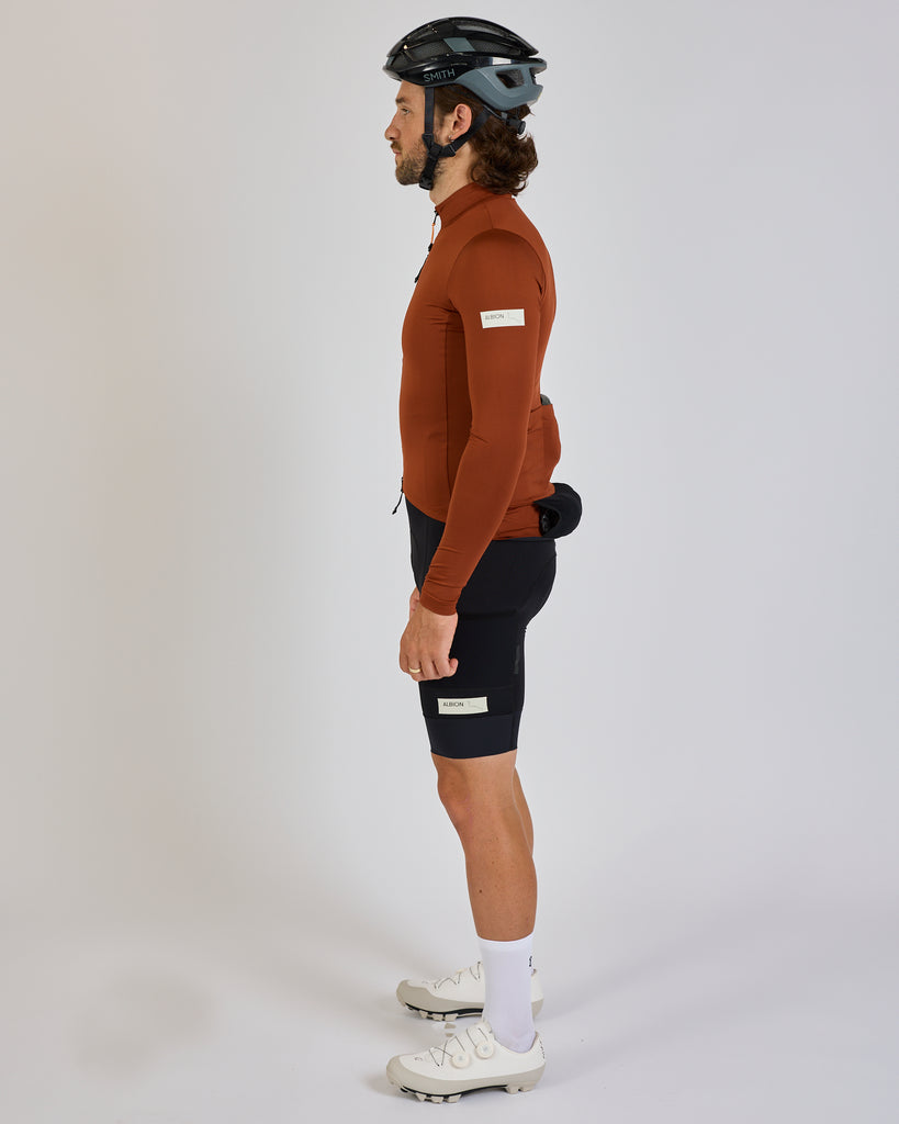 Albion Traverse Long Sleeve Jersey (Burnt Orange 2025)