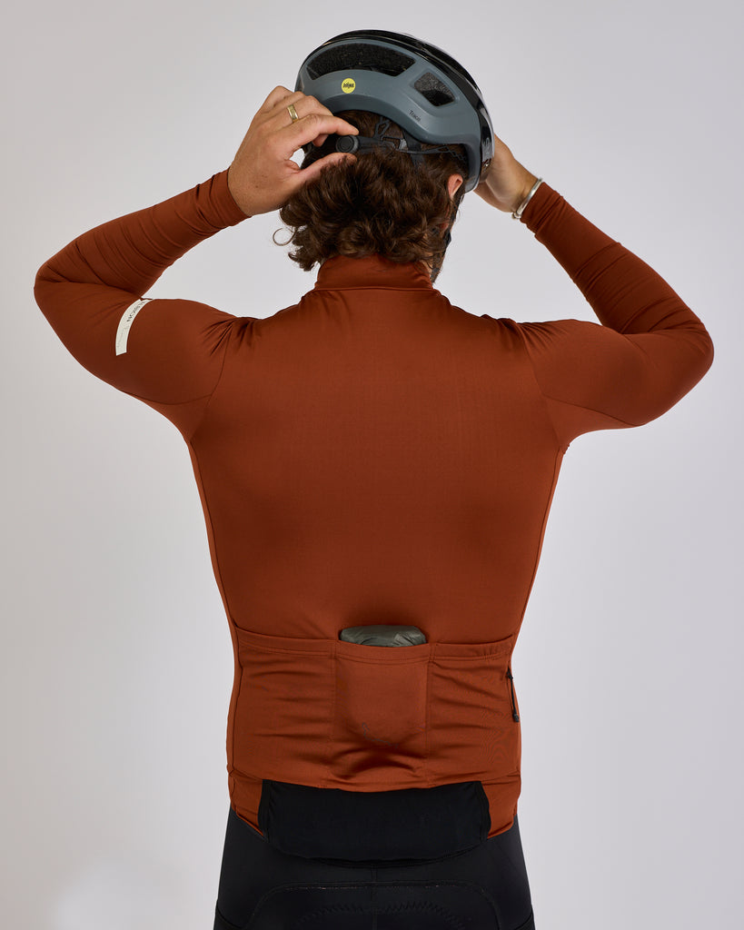 Albion Traverse Long Sleeve Jersey (Burnt Orange 2025)