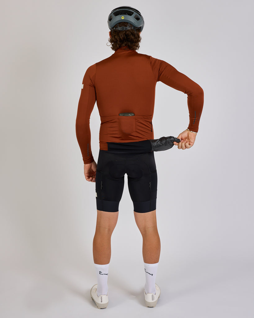 Albion Traverse Long Sleeve Jersey (Burnt Orange 2025)