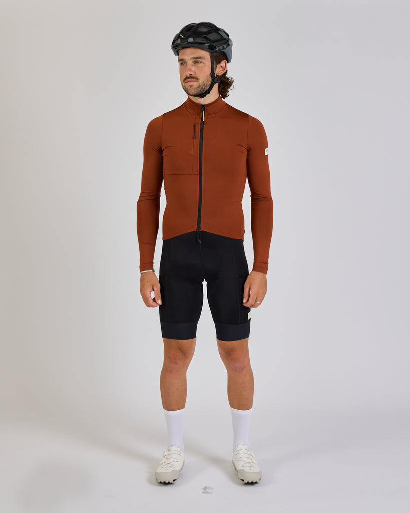 Albion Traverse Long Sleeve Jersey (Burnt Orange 2025)