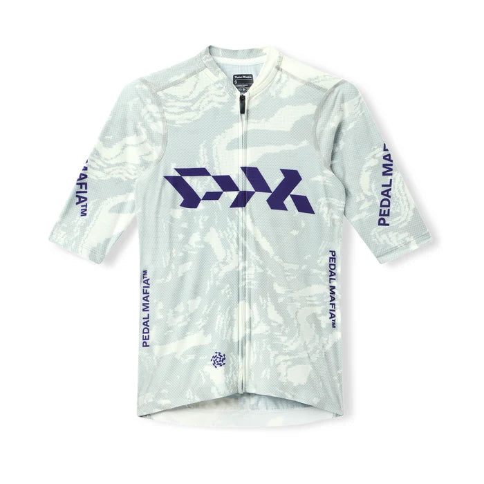 pedal mafia jersey Pedal Mafia Men's Pro Race Jersey (Glitch Flow White Noise)