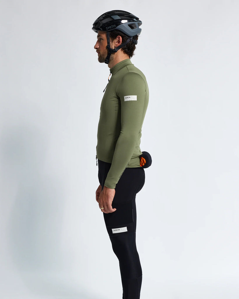 Albion Traverse Long Sleeve Jersey (Mineral Green)