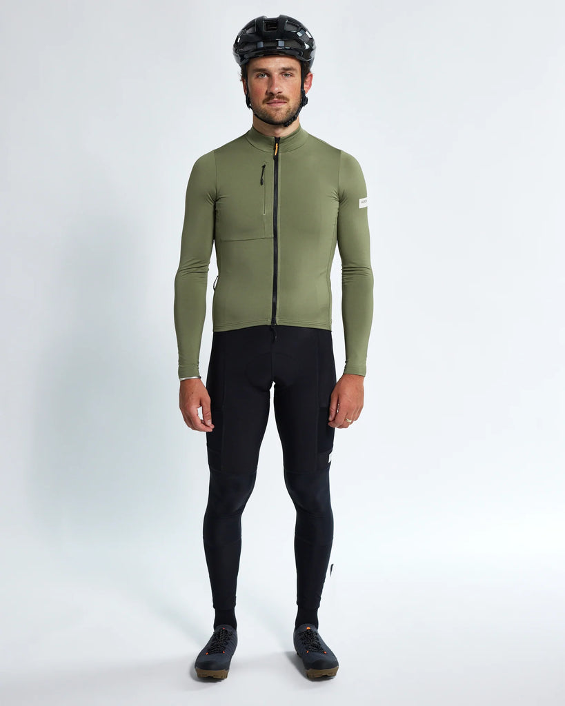 Albion Traverse Long Sleeve Jersey (Mineral Green)