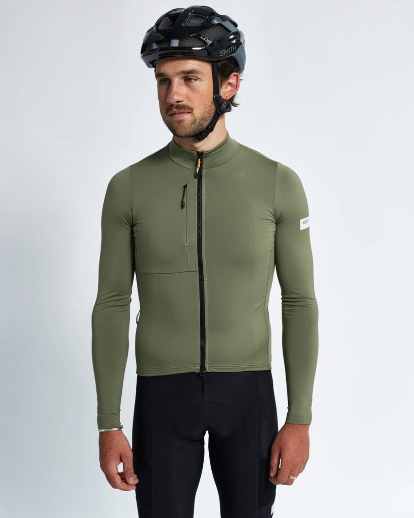 Albion Traverse Long Sleeve Jersey (Mineral Green)