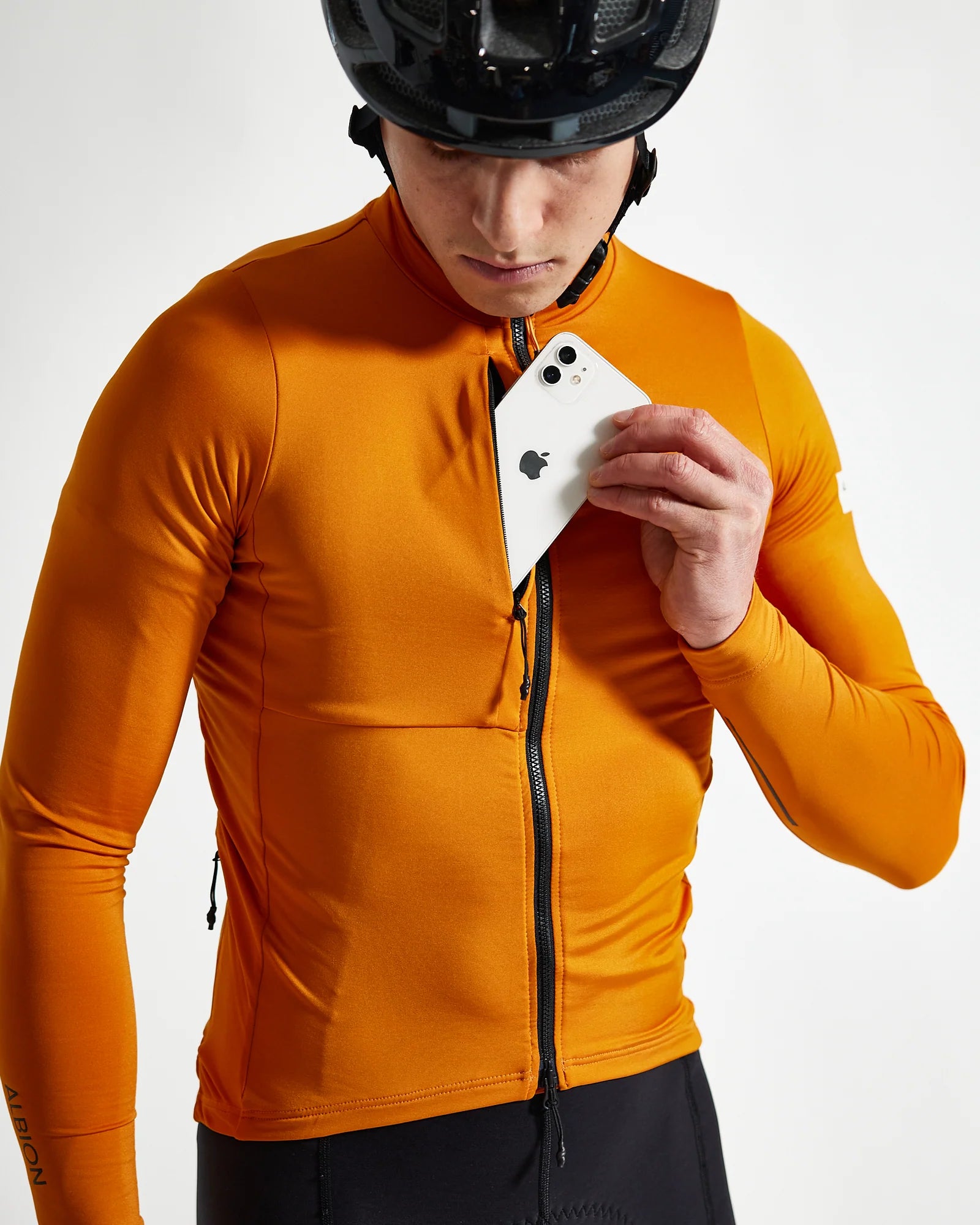 Albion Long Sleeve Ultra Jersey Burnt Orange Copenhagen Cycling Club