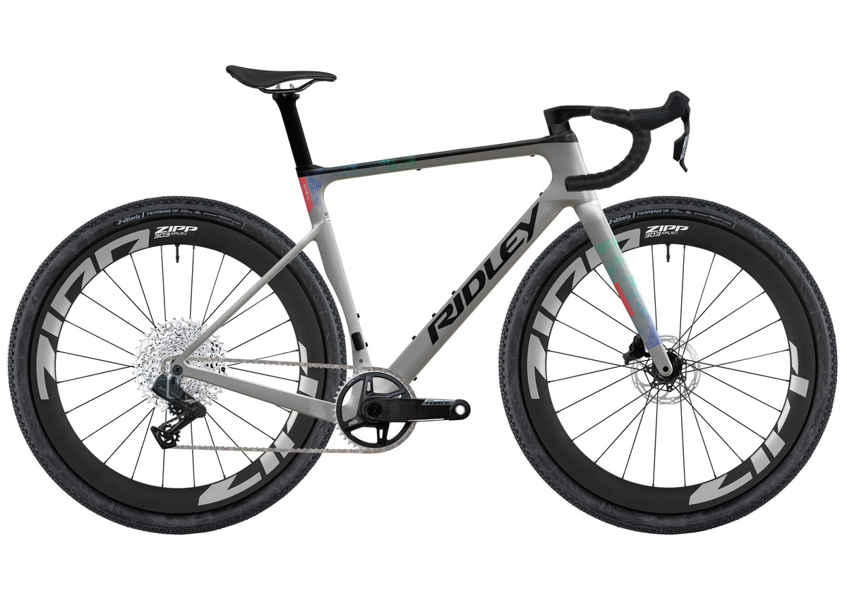 Ridley ASTR RS - Silver/Black/Neon Blue-Green