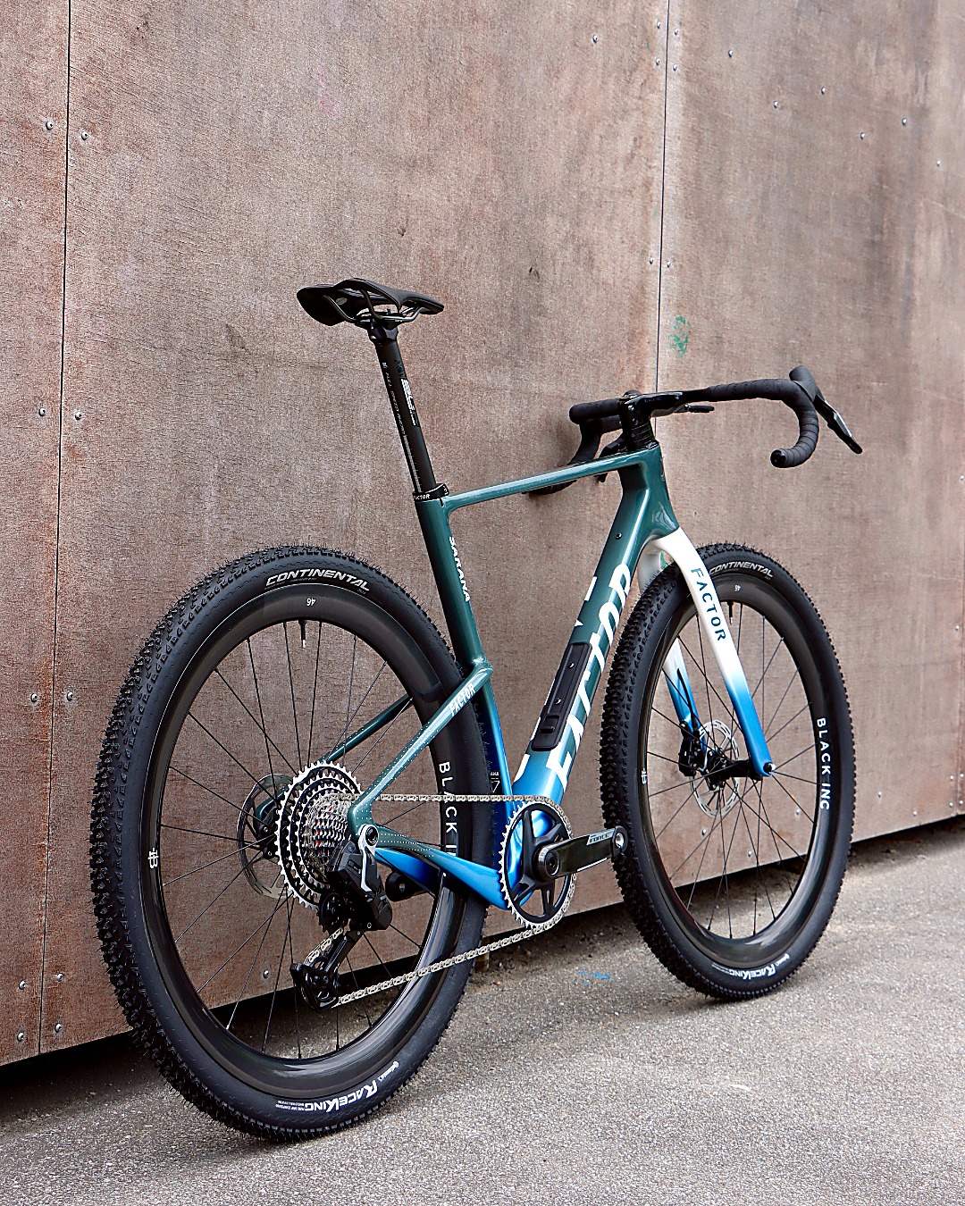 Factor Sarana floorbike – rear three-quarter view