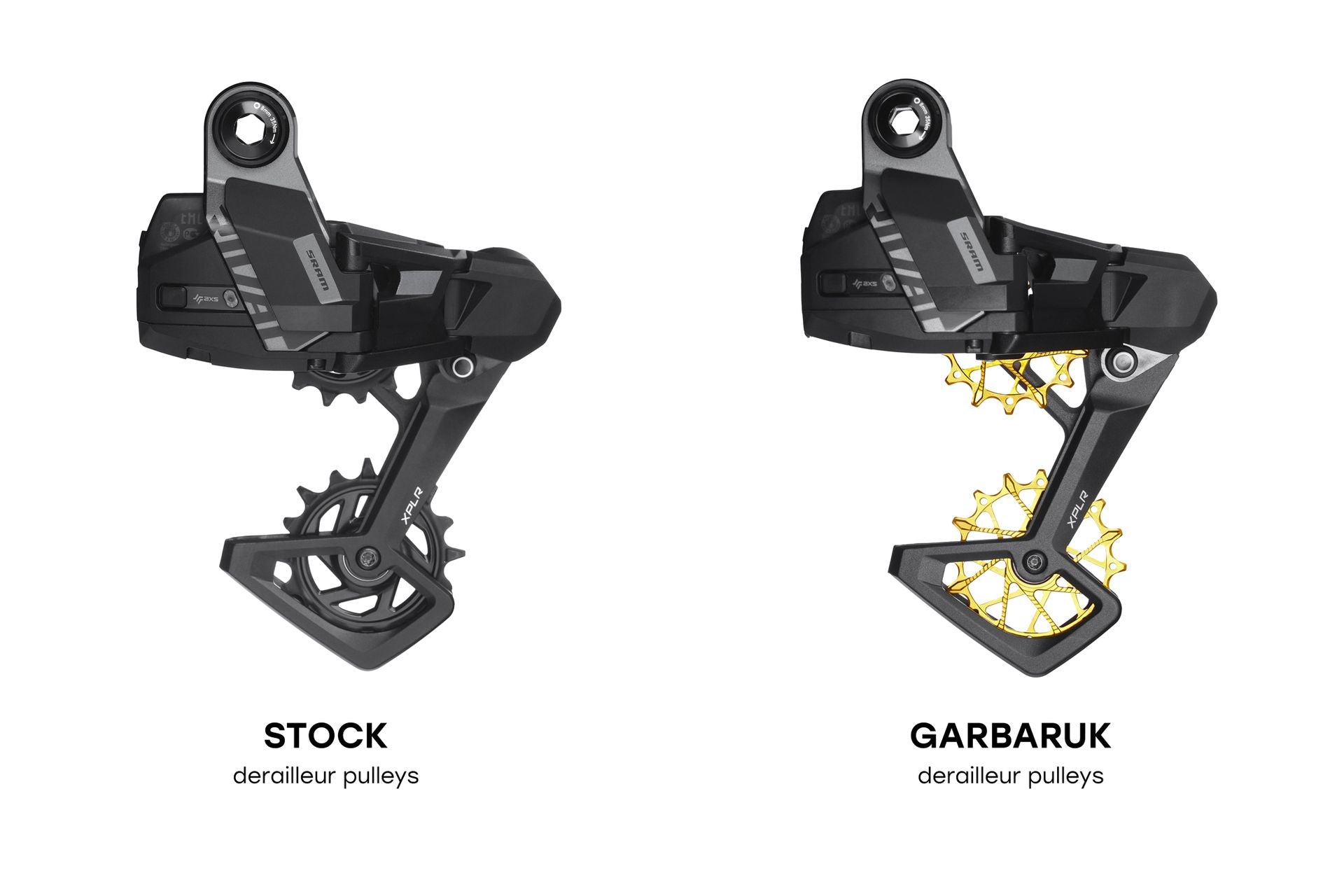 Garbaruk Rear Derailleur Pulleys for SRAM XPLR 13-speed